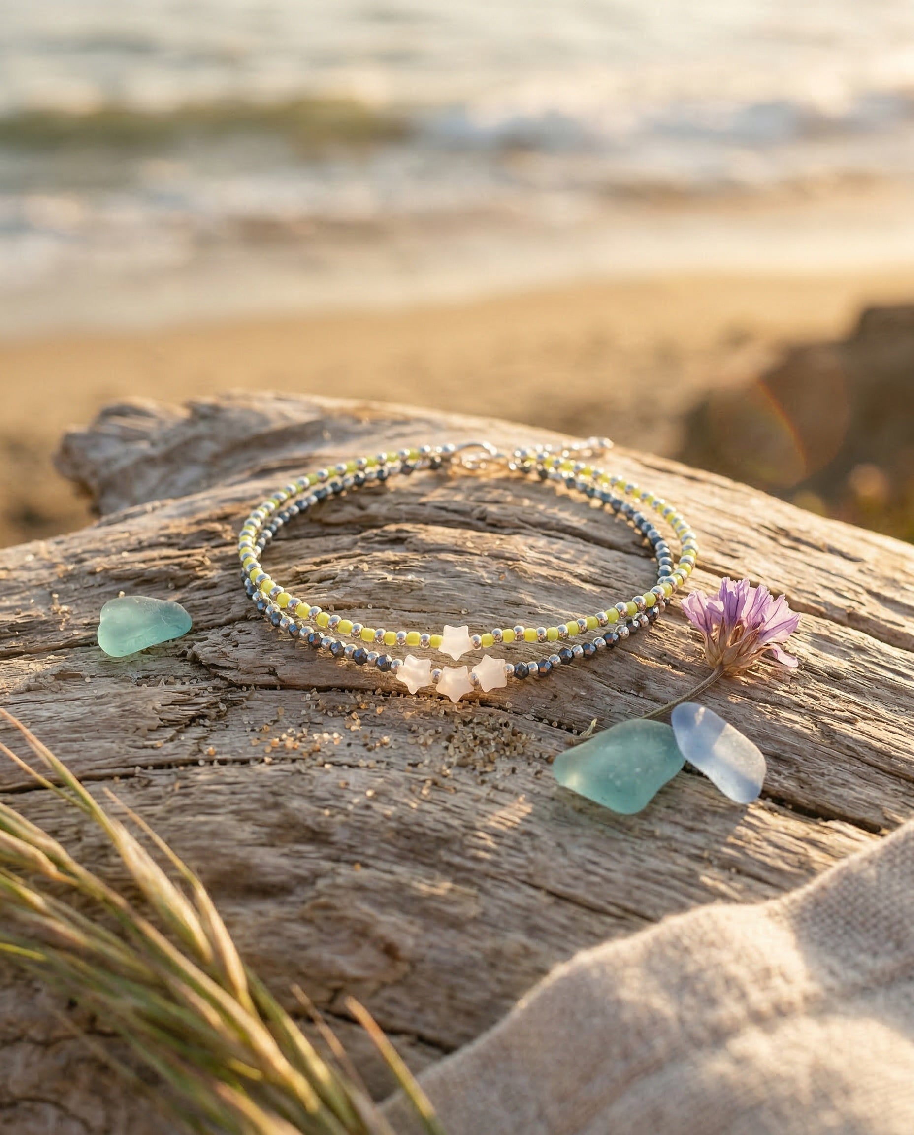 Coastal Calm Beaded Bracelet