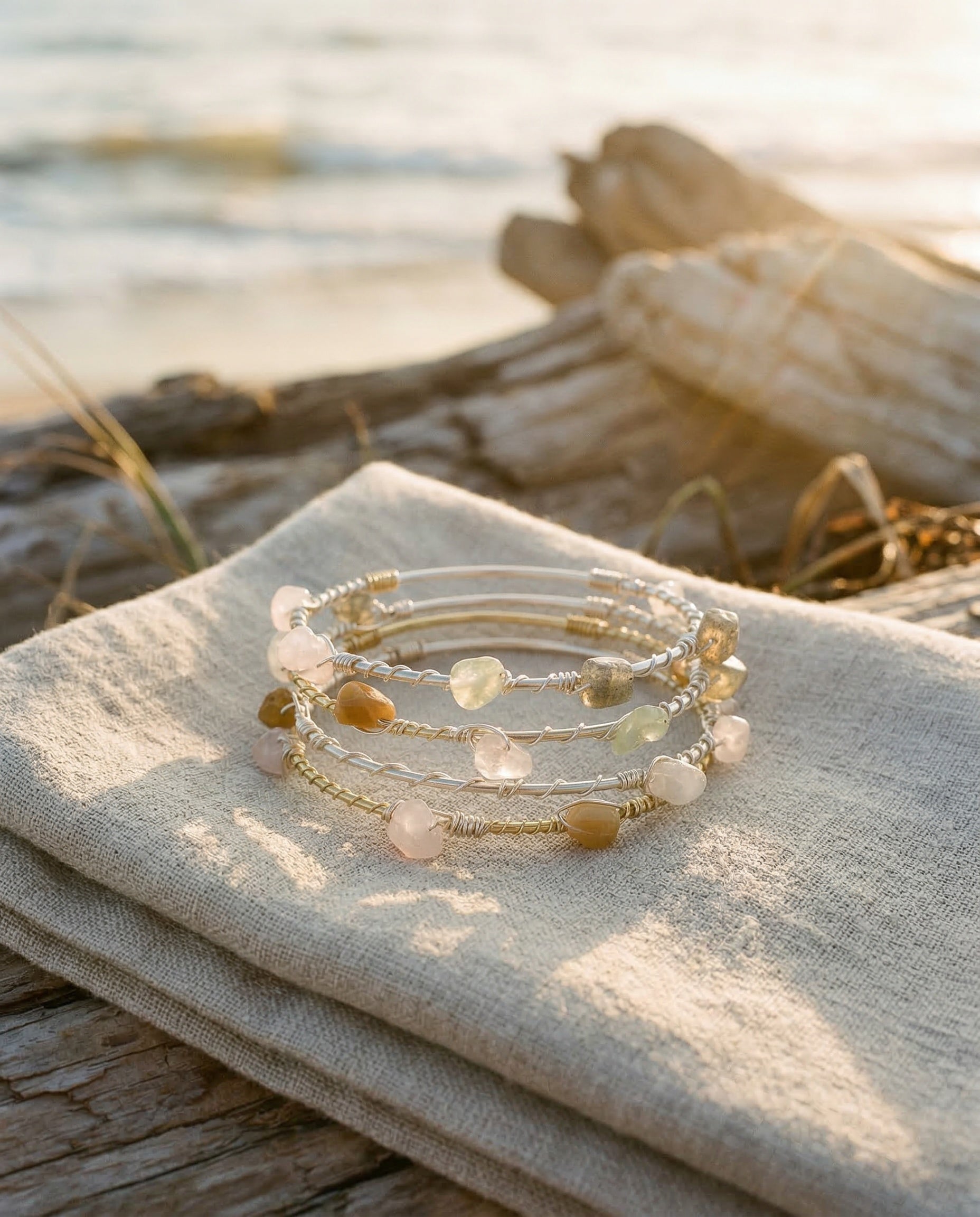 Golden Harmony Wrap Bracelet
