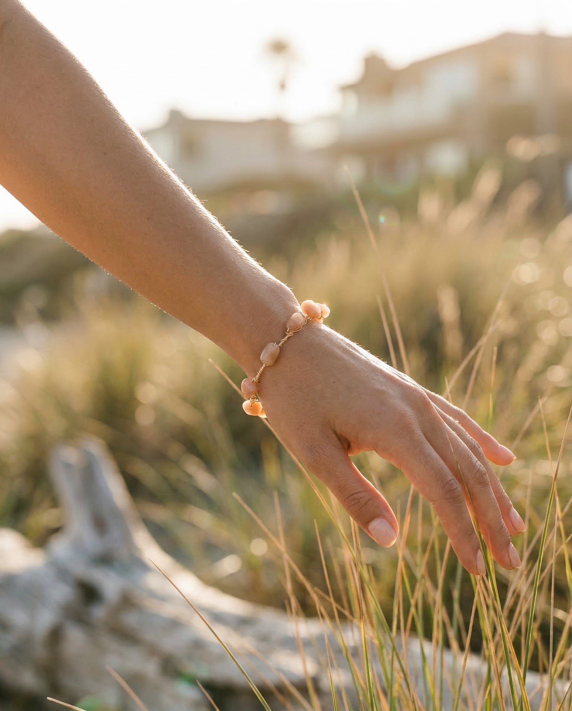 Golden Glow Gem Bracelet